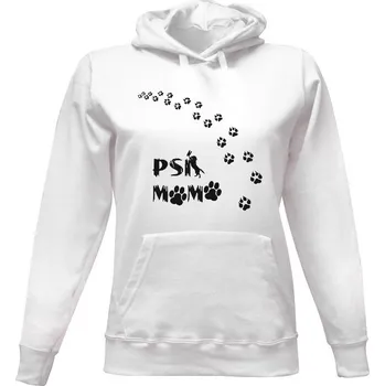 Dámská mikina Dámská mikina s kapucí s potiskem Stopy tlapky psa dámské