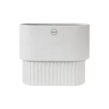 Květináč Květináč Front Oval White 17 cm