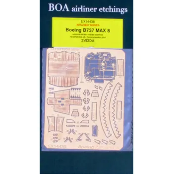 Plastikový model 1/144 Boeing 737 MAX 8 ext.details PE set (ZVE)