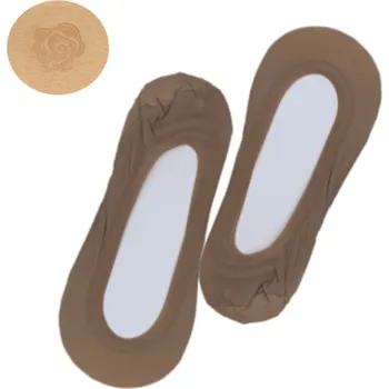 Dámské ponožky Aura.via Dámské Ťapky Fashion socks - 1 páry, velikost 35-42 Barva: Khaki, Velikost: 35-38