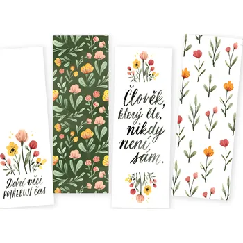 Záložka Chaukiss Záložky kytičky 4 ks