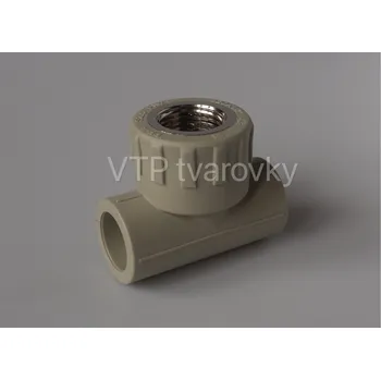 Vodovodní potrubí PPR T-kus přechodový vnitřní PN20 Redukce: 25 x 3/4”