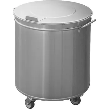 Odpadkový koš Odpadový koš k myčce nerez pojízdný Varianta: Odpadový koš k myčce nerez pojízdný 50lt. KO-50