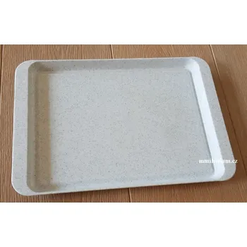 Podnos jídelní malý 32x22cm pro MŠ barva bílý granit