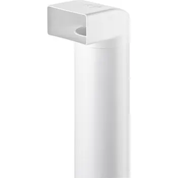 Kouřovod N-UR 100 koleno 90° s potrubím - 500 mm