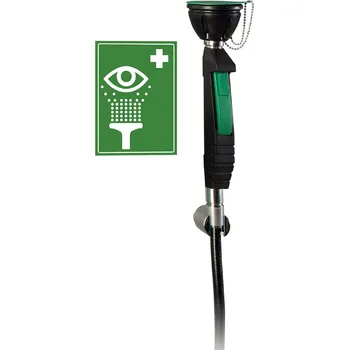 Sprchový set Ruční bezpečnostní oční sprcha 1H s flexibilní hadicí - stěnová