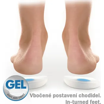 Vložka do bot SVORTO Gel. podpatěnky asymetrické 116 vel.33-47, --- - 38-42