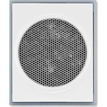 Kryt pro reproduktor ABB Element 5016E-A00075 04, bílá/ledová šedá, AudioWorld, s kulatou mřížkou