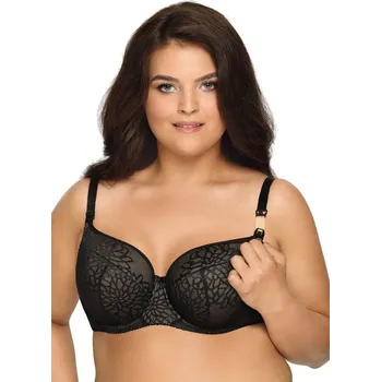 Dámská erotická podprsenka Dámská podprsenka Ava 1914 Lotus 80 E Černá