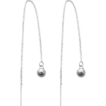 Šperk Náušnice řetízkové visací s kuličkou S844035