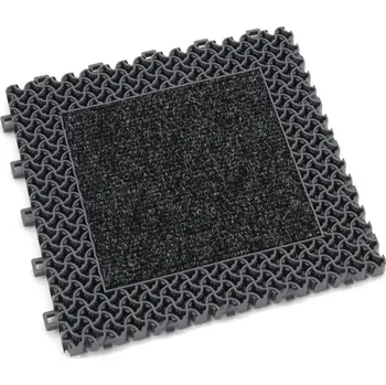 Rohožka Šedá plastová textilní zátěžová vstupní rohož Modular 9900 - Aqua 95 - 30 x 30 x 2,19 cm