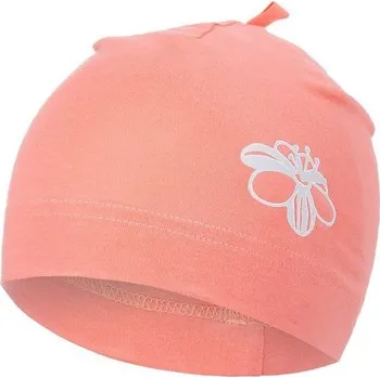 Čepice LITTLE ANGEL Čepice tenká obrázek Outlast® - tm.coral/kytka Vel. 3 | 42-44 cm
