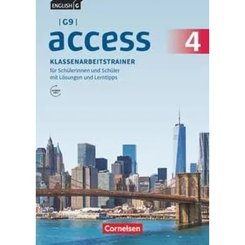 Cizí jazyk English G Access - G9 - Band 4: 8. Schuljahr - Klassenarbeitstrainer mit Audios und Lösungen online