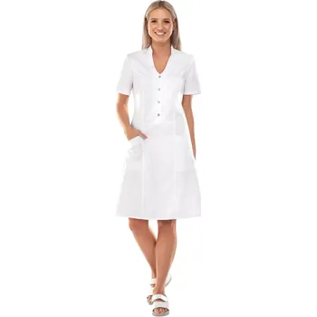 Zdravotnický oděv IREA Lékařské šaty MARCELA Obvod hrudi: 38 | 82-86 cm, Barva: Bílá