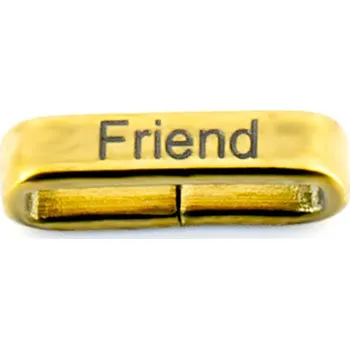 Přívěsek BRUNOshop.cz Přívěsek na plochý náramek KAMARÁD GOLD