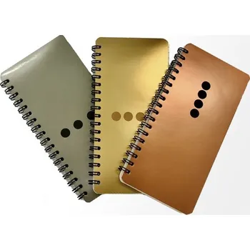 Zápisník Zápisník linkovaný s drátěnou vazbou, velikost 16,5 x 9 cm