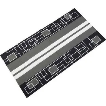 Nákrčník TWOEIGHTFIVE multifunkční šátek na krk Stripe Block grey - šedý