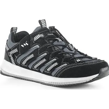 Pánská treková obuv Síťovaná trekingová polobotka LUSAKA 4445, černá 444560