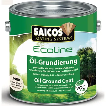 Olej na dřevo SAICOS ECOLINE ZÁKLADOVÝ OLEJ 3408 extra bílý; 0,125L