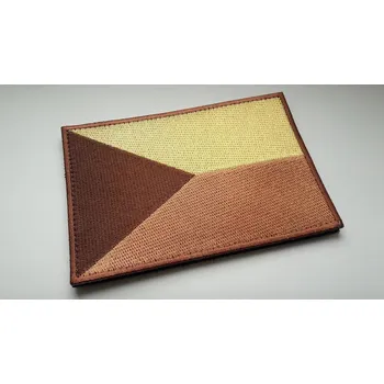 Nášivka Rigad® Vyšívaná vlajka na suchý zip Česká republika TA® 13 cm x 9 cm, Barva: Písková
