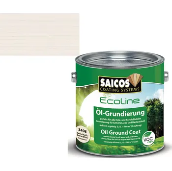 Olej na dřevo SAICOS ECOLINE ZÁKLADOVÝ OLEJ 3409 bílý; 0,125L