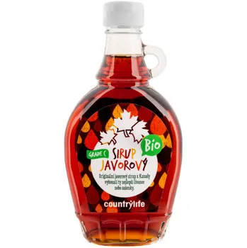 Sladidlo Country Life Javorový sirup Grade C Bio 250 ml