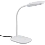 Trio Leuchten R52431101 BOA - LED dotykem stmívatelná stolní lampička - Bílá (Stolní lampička s dotykovým stmíváním a husím krkem)