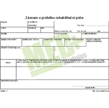Záznam o průběhu rehabilitační péče A5