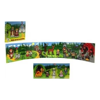 První čtění Knížka Leporelo Moje první pohádky 13,5x11x1,5cm od 24 měs