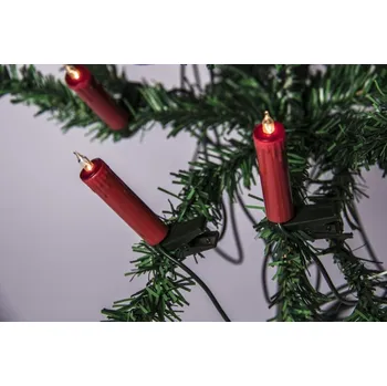 Vánoční ozdoba Mini sada Vánočních světýlek 20ks se skřipci a trafem