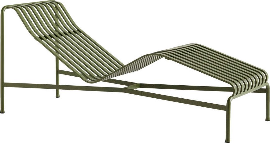 HAY Lehátko Palissade Chaise Longue, olive