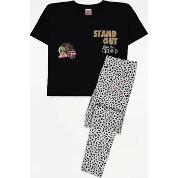 GEORGE DÍVČÍ KOMPLET TRIČKO A LEGÍNY "L.O.L. STAND OUT" Barva: vzor, Velikost: 7-8 let (128)