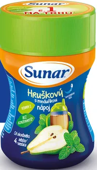 kojenecká výživa Sunar Rozpustný nápoj meduňkový s hruškami 3x 200 g