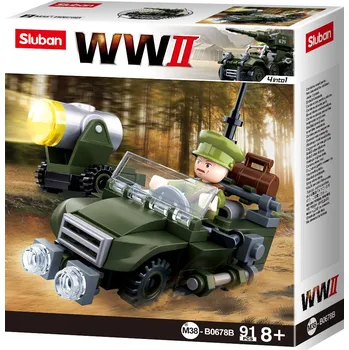 Stavebnice Sluban Sluban WWII Hlídkový Jeep