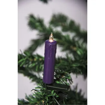 Autožárovka 20-ti násobná Vánoční sada se skřipcem a s minisvíčkami