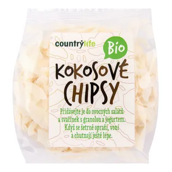 Country Life Kokosové chipsy bílé Bio 150 g