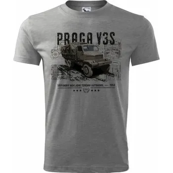 Pánské oblečení Tričko STRIKER PRAGA V3S Barva: Šedá, Velikost: XXXL