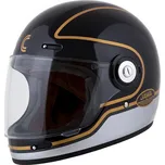 Integrální helma CASSIDA Fibre Jawa Sport (černá, stříbrná, zlatá), vel. M