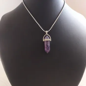 Řetízek Řetízek s minerálem - Ametyst