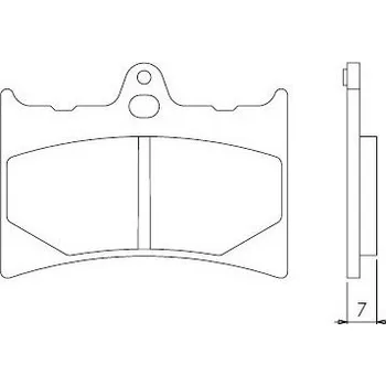 Brzdový komplet Brenta FT3031 přední organické brzdové destičky na motorku ATK (USA) ATK 604 QUADRACER rok 1990