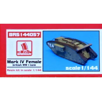 Plastikový model 1/144 Mark IV Female British WWI tank (resin kit)