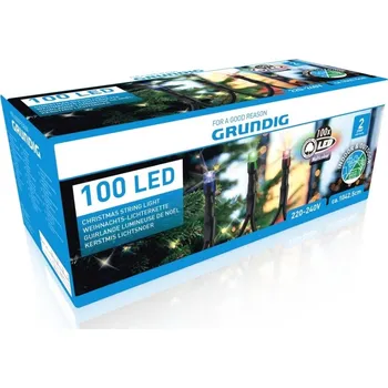 Vánoční dekorace GRUNDIG VÁNOČNÍ OSVĚTLENÍ 100LED BAREVNÉ 10M