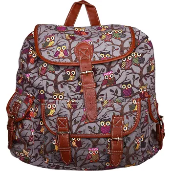 Městský batoh Adleys Dámský batoh CB151 4059 SOVA ŠEDÝ