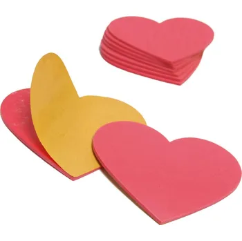 VYLEN Střední pěnová srdíčka 10 ks lepící/nelepící: nelepicí