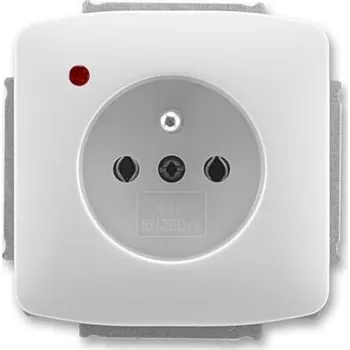 Elektrická zásuvka ABB TANGO Zásuvka 5598A-A2349 S jednonásobná, s ochranou před přepětím, šedá 5598A-A2349S