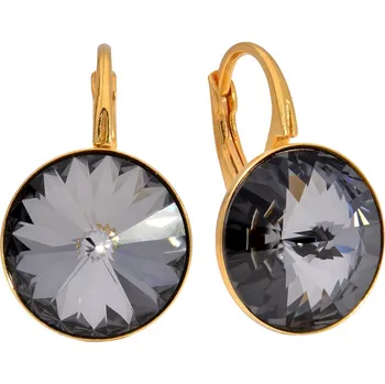 Náušnice Lafira pozlacené náušnice Rivoli Night 3071 (visací)