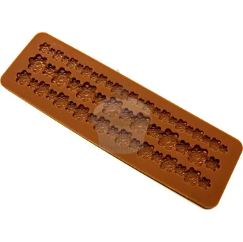 Jedlá dekorace na dort Caketools Silikonová formička bordura květiny 3