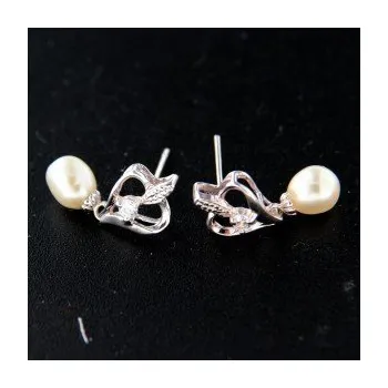 Náušnice Stříbrné náušnice na puzetu