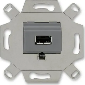 vypínač ABB zásuvka USB šedá 0230-0-0420 (0261/13-500) 2CKA000230A0420 komunikační