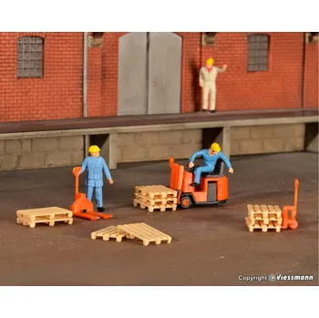 Modelová železnice Palety a paletové vozíky H0 - Kibri 38147